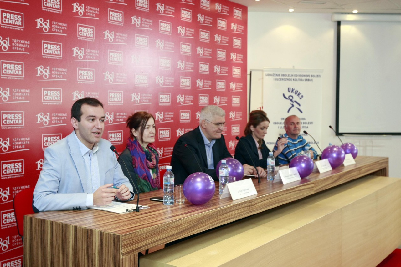 Konferencija za novinare Udruženja obolelih od Kronove bolesti i ulceroznog kolitisa Srbije 