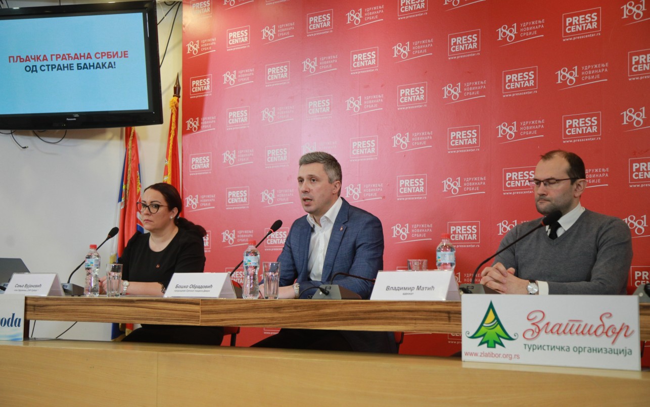 Konferencija za novinare Srpskog pokreta Dveri 