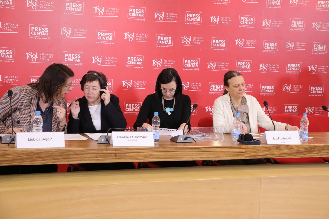 Konferencija za novinare UNICEF-a u Srbiji: 