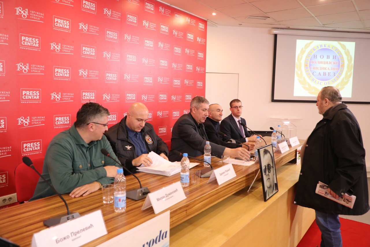 Konferencija za novinare Novog policijsko sindikalnog saveza
3/03/2023