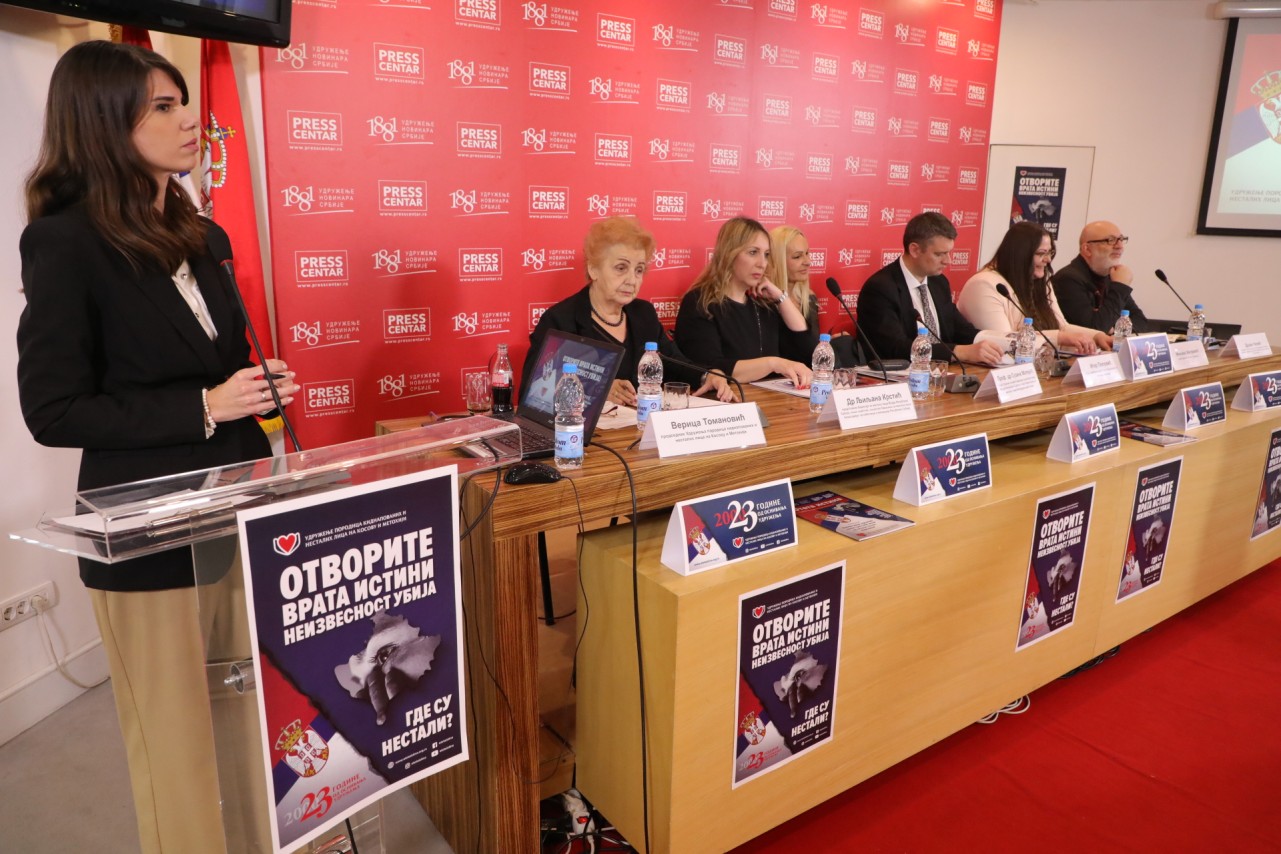 Konferencija za medije Udruženja porodica kidnapovanih i nestalih lica na Kosovu i Metohiji: „Otvorite vrata istini, neizvesnost ubija“ 14/03/2023
