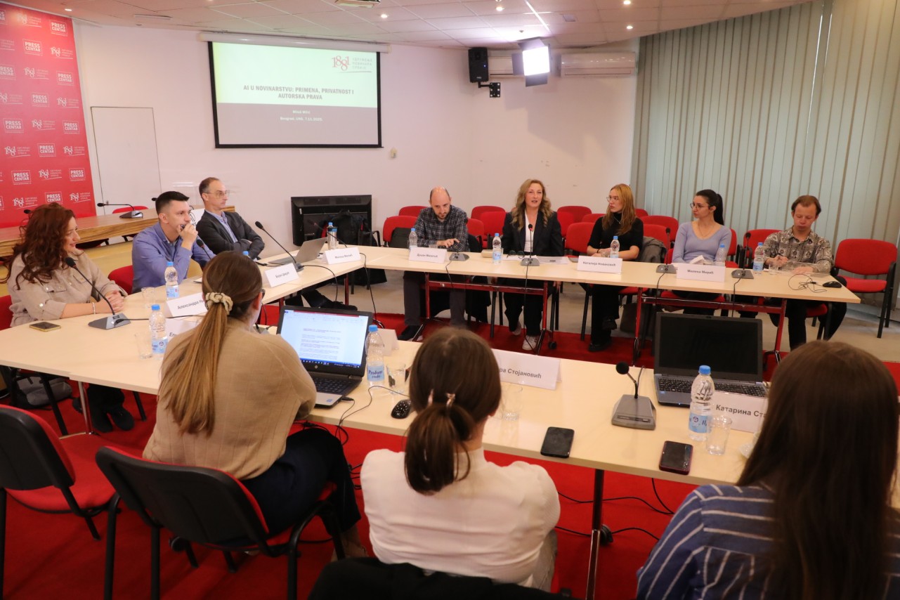 UNS-ova radionica o korišćenju VI u novinarstvu za mlade novinare i studente novinarstva
7/11/2025