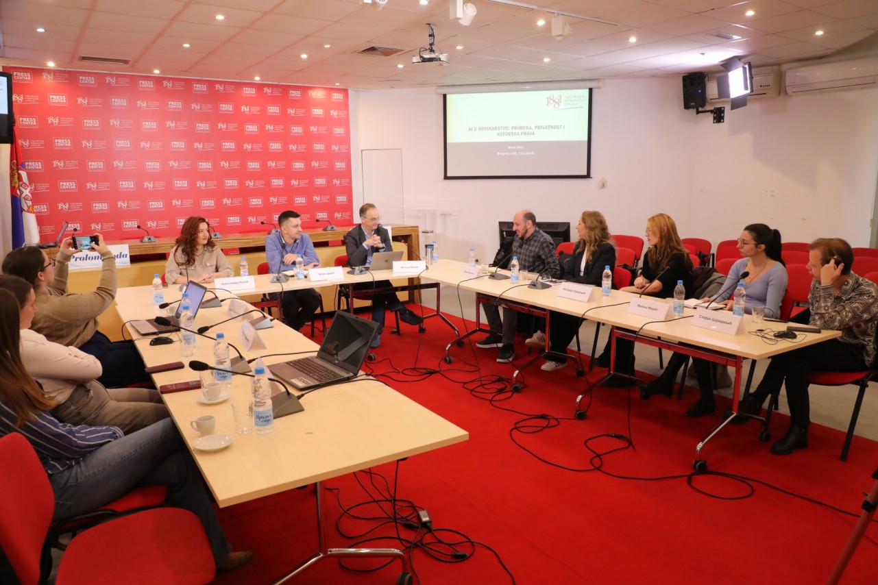 UNS-ova radionica o korišćenju VI u novinarstvu za mlade novinare i studente novinarstva
7/11/2025