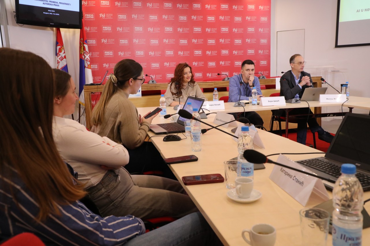 UNS-ova radionica o korišćenju VI u novinarstvu za mlade novinare i studente novinarstva
7/11/2025