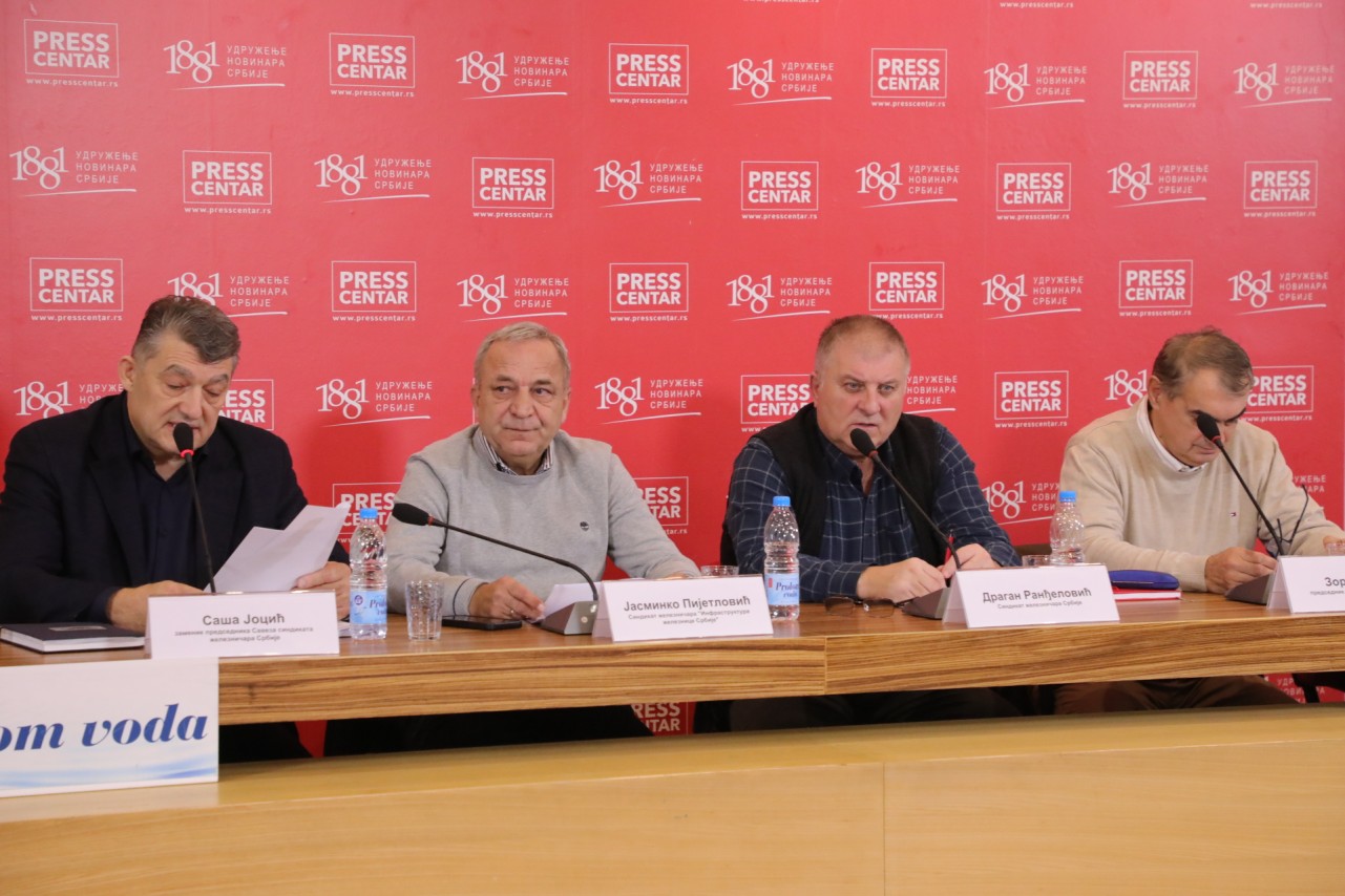 Konferencija za novinare Reprezentativnih sindikata u železničkim Akcionarskim društvima: Usklađivanje cene radnog časa sa Zakonom i odlukama Socijalno-ekonomskog saveta i Vlade Republike Srbije
28/1/2026