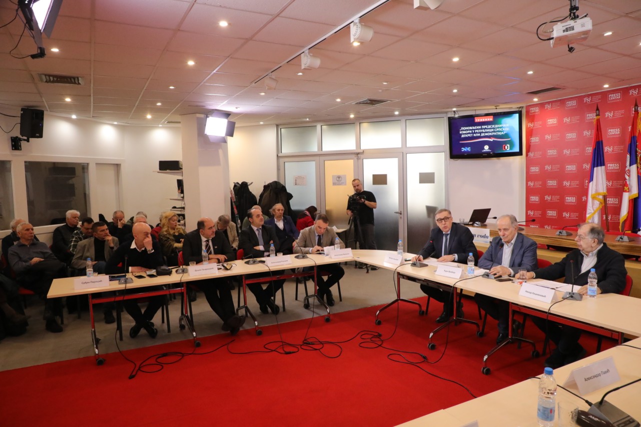 Tribina „Ponovljeni predsjednički izbori u Republici Srpskoj: dekret ili demokratija?“
5/02/2026