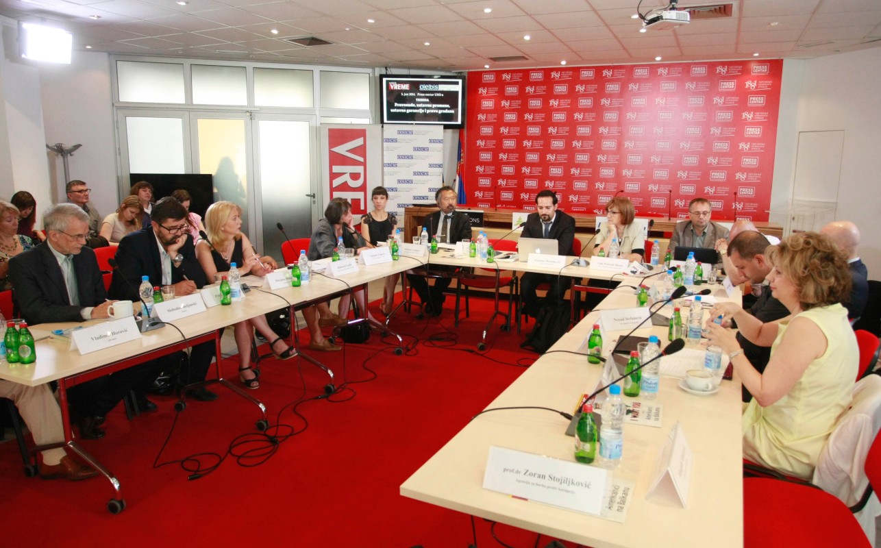 Tribina nedeljnika VReme u saradnji sa Misijom OEBS-a
05/06/2015