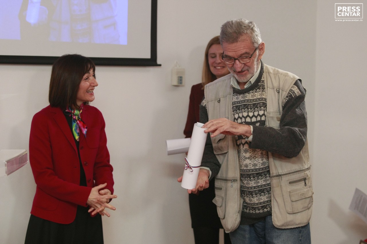 Živojin Todorović-Povelja za 50 godina članstva u UNS-u
21/12/2016