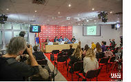 Video snimak sa konferencije za medije Predstavništva Republike Srpske povodom Internacionalnog festivala studentskih pozorišta "Kestenburg"
